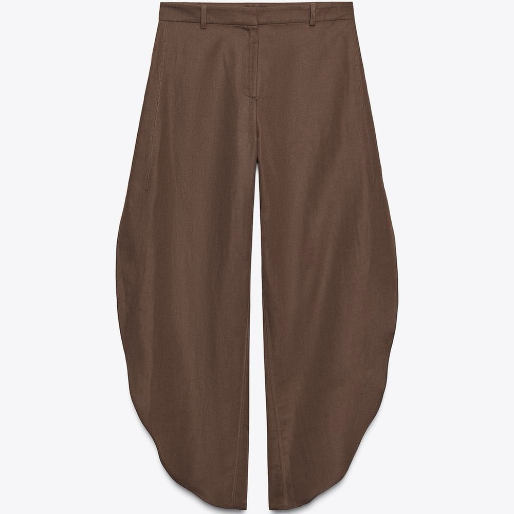 Sold out Zara Brown Wide-Leg Pants